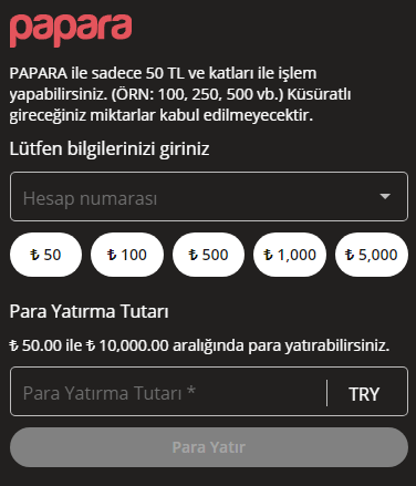 Papara İle betroad Para Yatırma